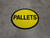 Pallets (Yellow Circle) - Floor Sign