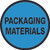 Packaging Materials (Blue Circle) - Floor Sign