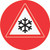 Ice Hazard (Red Circle) - Floor Sign