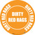Dirty Red Rags (Orange Circle) - Floor Sign