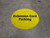Extension Cord Parking Floor Sign