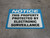 Notice: This Property Protected by Electronic Surveillance - Floor Sign