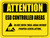 Attention: ESD Controlled Area (Yellow Rectangle) - Floor Sign