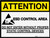 Attention: ESD Control Area (Rectangle) - Floor Sign