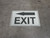 Glow: Exit Arrow Left (Rectangle) - Floor Sign