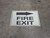 Glow: Fire Exit Arrow Right (Rectangle) - Floor Sign