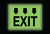 Glow: Exit Arrows Down (Rectangle) - Floor Sign