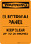 Warning: Electrical Panel - Keep Clear 36 Inches - Portrait Wall Sign