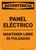 Warning: Electrical Panel - Keep Clear Spanish - Portrait Wall Sign