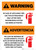 Warning: Fire Extinguisher Instruction Bilingual Spanish - Portrait Wall Sign