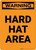 Warning: Hard Hat Area - Portrait Wall Sign