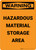 Warning: Hazardous Material Storage Area - Portrait Wall Sign