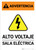 Warning: High Voltage - Electrical Room Spanish Landscape - Portrait Wall Sign