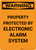 Warning: Property Protected By Electronic Alarm System - Portrait Wall Sign