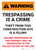 Warning: Trespassing Is A Crime - Theft From This Construction Site Is A Felony - Portrait Wall Sign