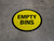 Empty Bins Floor Sign