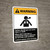 Warning: Carbon Dioxide Gas Can Cause Injury or Death ANSI - Portrait Wall Sign