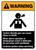 Warning: Carbon Dioxide Gas Can Cause Injury or Death ANSI - Portrait Wall Sign