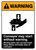 Warning: Conveyor May Start Without Warning ANSI - Portrait Wall Sign