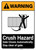 Warning: Crush Hazard Gate Closes Automatically ANSI - Portrait Wall Sign