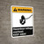Warning: Hazardous Voltage Overhead - Keep Away ANSI - Portrait Wall Sign