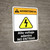 Warning: High Voltage Inside - Do Not Enter Spanish ANSI - Portrait Wall Sign
