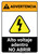 Warning: High Voltage Inside - Do Not Open Spanish ANSI - Portrait Wall Sign
