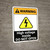 Warning: High Voltage Inside - Do Not Open ANSI - Portrait Wall Sign