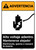 Warning: High Voltage Inside - Keep Out Spanish ANSI - Portrait Wall Sign