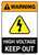 Warning: High Voltage - Keep Out Authorized Personnel Only ANSI - Portrait Wall Sign