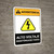 Warning: High Voltage - Keep Out Spanish ANSI - Portrait Wall Sign