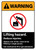 Warning: Lifting Hazard Reduce Injuries ANSI - Portrait Wall Sign