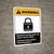 Warning: Lockout Power Before Removing Guard ANSI - Portrait Wall Sign