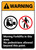 Warning: Moving Forklifts In This Area No Pedestrians ANSI - Portrait Wall Sign