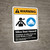 Warning: Silica Dust Hazard - Inhalation Can Cause Illness ANSI - Portrait Wall Sign