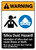 Warning: Silica Dust Hazard - Inhalation Can Cause Illness ANSI - Portrait Wall Sign