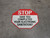 Stop Have You Completed Your Electronic Sanitation? Floor Sign