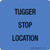 Tugger Stop Location Floor Sign