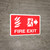 Fire Exit With Pictograms - Wall Sign