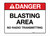 Danger - Blasting Area - Wall Sign