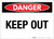 Danger: Keep Out Landscape - Label