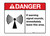 Danger - If Warning Signal Sounds - Mining Safety Wall Sign