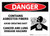 Danger: Asbestos Fibers Avoid Creating Dust - Label