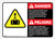 Danger: Bilingual Spanish Fall Or Crush Hazard ANSI - Label