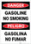 Danger: Bilingual Spanish Gasoline No Smoking - Label