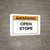 Warning - Open Stope - Wall Sign