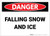 Danger: Falling Snow and Ice - Label