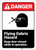 Danger: Flying Debris Hazard ANSI - Label