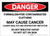 Danger: Formaldehyde Contaminated Clothing May Cause Cancer - Label
