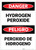 Danger: Hyrdrogen Peroxide - Label